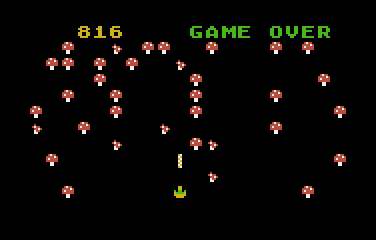 DECIPEDE game over