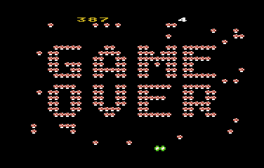 MINIPEDE game over