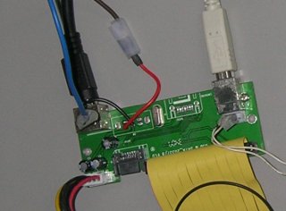 Conexin de cables en adaptador